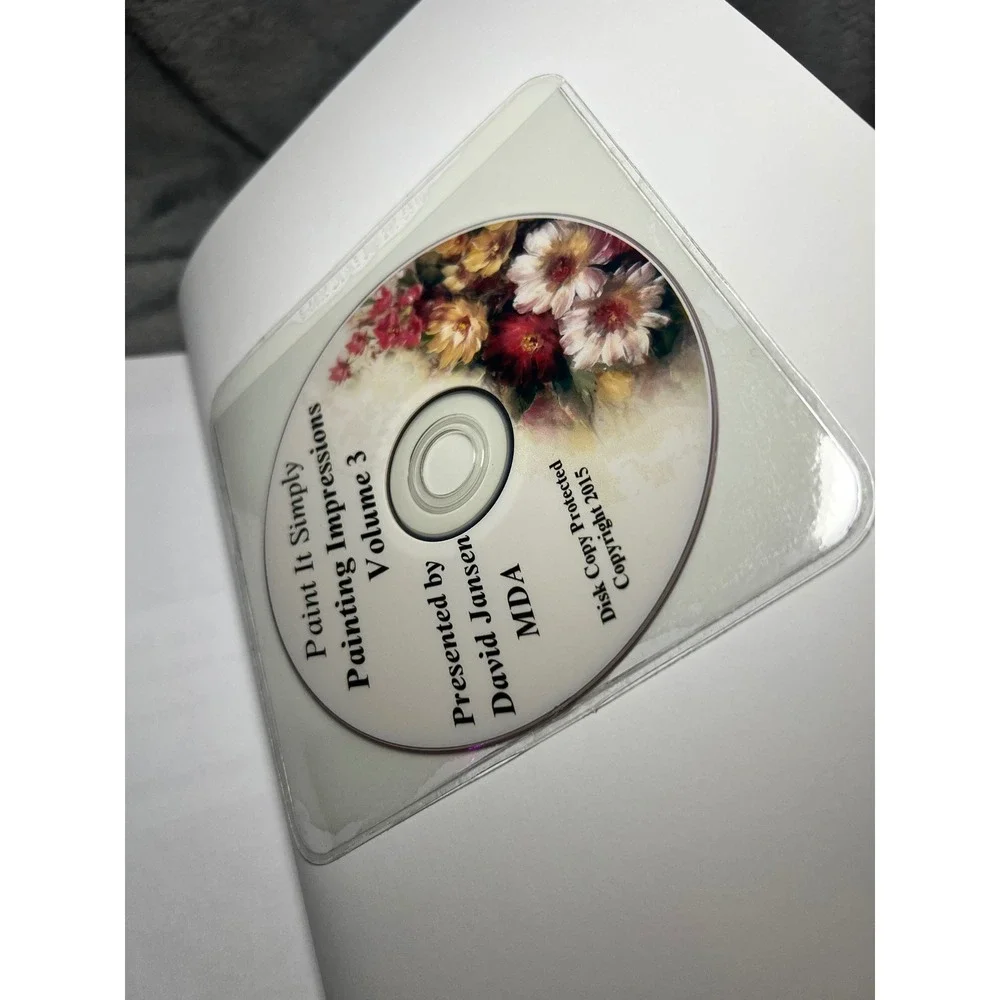 Paint It Simply Painting Impressions Vol 1 2 3 Floral Art Books DVD Lot New